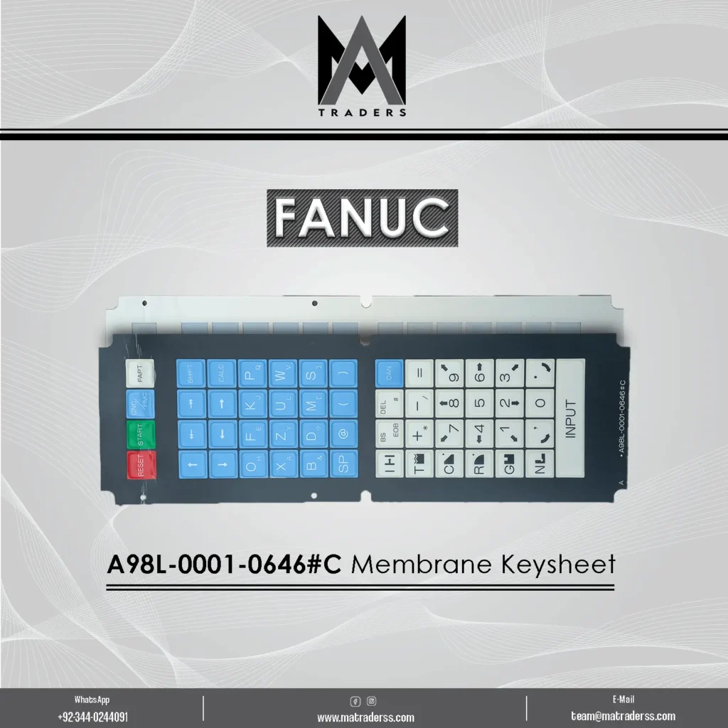 FANUC A98L-0001-0646#C Membrane Keysheet